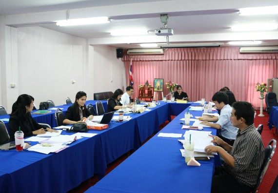 ภาพกิจกรรม โปรแกรมวิชาเคมี จัดการประเมินหลักสูตรเคมี(วท.บ.)และเคมี(คบ.)