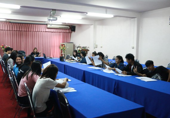 ภาพกิจกรรม สโมสรนักศึกษาคณะวิทยาศาสตร์และเทคโนโลยี จัดการประชุมสโมสรนักศึกษาคณะวิทยาศาสตร์และเทคโนโลยี ครั้งที่ 1/2560