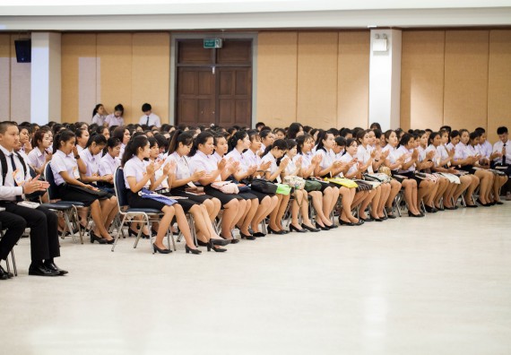 องค์การบริหารนักศึกษา กองพัฒนานักศึกษา จัดโครงการปฐมนิเทศนักศึกษาใหม่ ประจำปีการศึกษา 2560