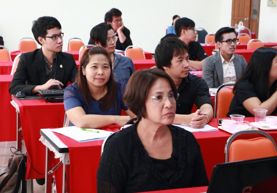 ภาพกิจกรรม คณะวิทยาศาสตร์และเทคโนโลยี เข้าร่วมนำเสนอแนวปฏิบัติที่ดีด้านการบูรณาการศิลปะและวัฒนธรรมกับการเรียนการสอน