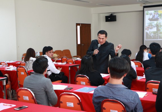 ภาพกิจกรรม คณะวิทยาศาสตร์และเทคโนโลยี เข้าร่วมนำเสนอแนวปฏิบัติที่ดีด้านการบูรณาการศิลปะและวัฒนธรรมกับการเรียนการสอน