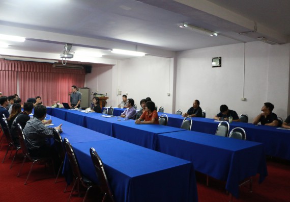 ภาพกิจกรรม คณะวิทยาศาสตร์และเทคโนโลยี จัดการประชุม เรื่อง การจัดเตรียมสถานที่งานสัปดาห์วิทยาศาสตร์แห่งชาติ ส่วนภูมิภาค ปี 2560