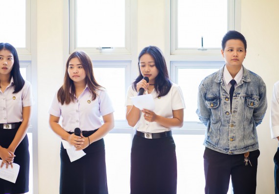 ภาพกิจกรรม คณะวิทยาศาสตร์และเทคโนโลยี จัดกิจกรรมไหว้ครูคณะวิทยาศาสตร์และเทคโนโลยี ประจำปีการศึกษา 2560