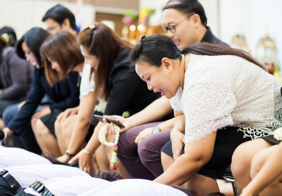 ภาพกิจกรรม คณะวิทยาศาสตร์และเทคโนโลยี จัดกิจกรรมไหว้ครูคณะวิทยาศาสตร์และเทคโนโลยี ประจำปีการศึกษา 2560