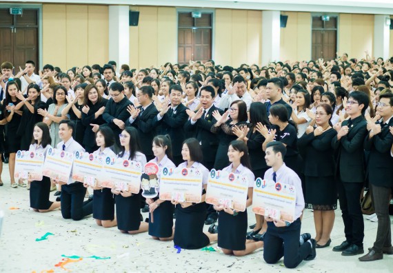 ภาพกิจกรรม คณะวิทยาศาสตร์และเทคโนโลยี เข้าร่วมโครงการวันต่อต้านยาเสพติดโลกและประกาศเจตนารมณ์มหาวิทยาลัยปลอดเหล้า ปลอดบุหรี่