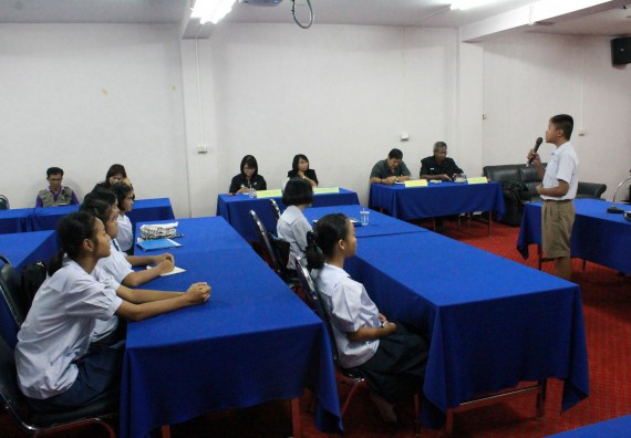 ภาพกิจกรรม การพูดทางวิทยาศาสตร์ ระดับมัธยมศึกษาตอนต้น