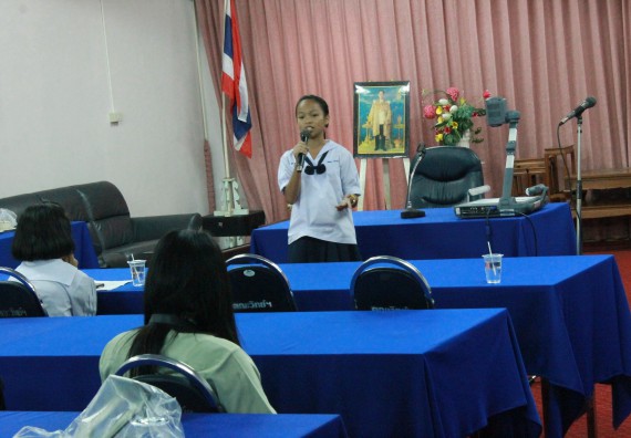 ภาพกิจกรรม การพูดทางวิทยาศาสตร์ ระดับมัธยมศึกษาตอนต้น