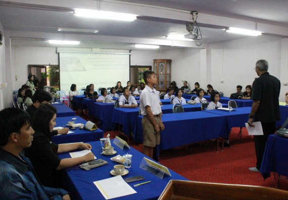 ภาพกิจกรรม การพูดทางวิทยาศาสตร์ ระดับมัธยมศึกษาตอนต้น