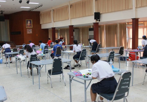 ภาพกิจกรรม การประกวดภาพวาดจินตนาการทางวิทยาศาสตร์ ระดับมัธยมศึกษาตอนต้น