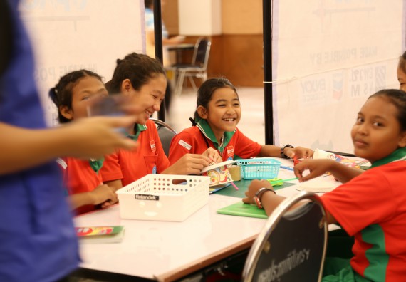 ภาพบรรยากาศการเข้าชมกิจกรรม คาราวานวิทยาศาสตร์ อพวช.