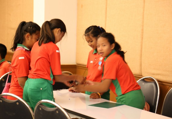 ภาพบรรยากาศการเข้าชมกิจกรรม คาราวานวิทยาศาสตร์ อพวช.