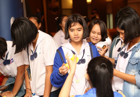 ภาพบรรยากาศการเข้าชมกิจกรรม คาราวานวิทยาศาสตร์ อพวช.