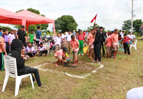 ภาพกิจกรรม  การแข่งขันจรวดขวดน้ำ ระดับประถมศึกษา