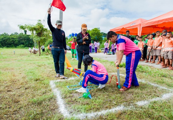 ภาพกิจกรรม  การแข่งขันจรวดขวดน้ำ ระดับประถมศึกษา