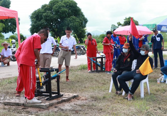 ภาพกิจกรรม การแข่งขันจรวดขวดน้ำ ระดับมัธยมศึกษาตอนปลาย