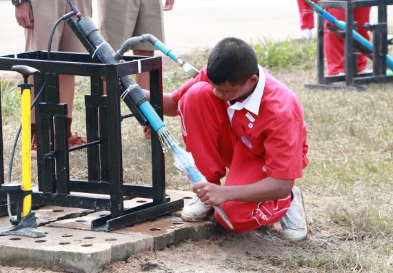 ภาพกิจกรรม การแข่งขันจรวดขวดน้ำ ระดับมัธยมศึกษาตอนปลาย