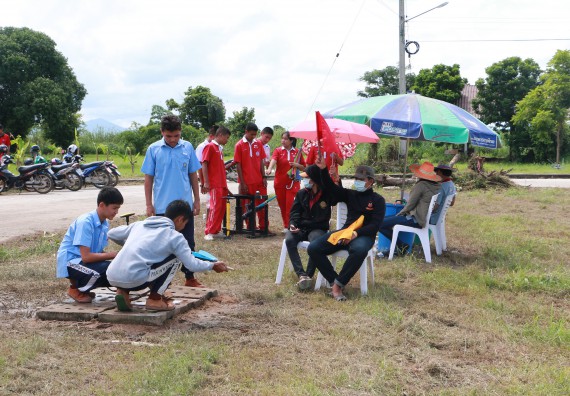 ภาพกิจกรรม การแข่งขันจรวดขวดน้ำ ระดับมัธยมศึกษาตอนปลาย