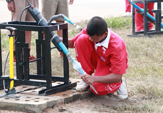 ภาพกิจกรรม การแข่งขันจรวดขวดน้ำ ระดับมัธยมศึกษาตอนปลาย