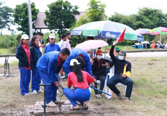 ภาพกิจกรรม การแข่งขันจรวดขวดน้ำ ระดับมัธยมศึกษาตอนปลาย