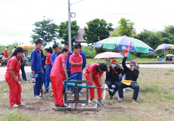 ภาพกิจกรรม การแข่งขันจรวดขวดน้ำ ระดับมัธยมศึกษาตอนปลาย