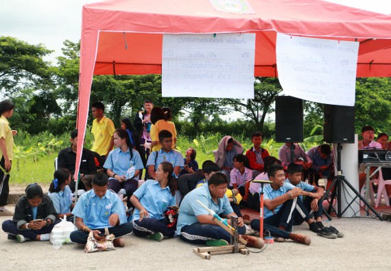 ภาพกิจกรรม การแข่งขันจรวดขวดน้ำ ระดับมัธยมศึกษาตอนปลาย