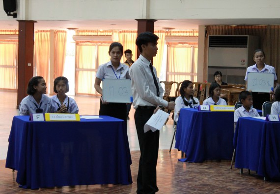 ภาพกิจกรรม เกมตอบปัญหาคณิตศาสตร์ ระดับประถมศึกษาตอนปลาย