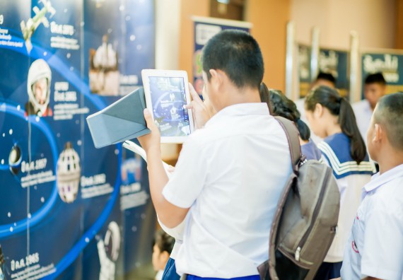 ภาพบรรยากาศการเข้าชมกิจกรรม คาราวานวิทยาศาสตร์ อพวช.