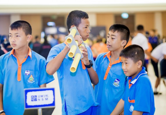 ภาพบรรยากาศการเข้าชมกิจกรรม คาราวานวิทยาศาสตร์ อพวช.