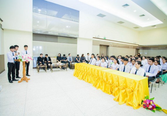 ภาพกิจกรรม ผู้บริหาร และนักศึกษาคณะวิทยาศาสตร์และเทคโนโลยี เข้าร่วมในพิธีมอบทุนการศึกษา จากมูลนิธิเพื่อเกื้อกูลการศึกษาในประเทศไทย (The SET Foundation)