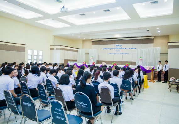 ภาพกิจกรรม ผู้บริหาร และนักศึกษาคณะวิทยาศาสตร์และเทคโนโลยี เข้าร่วมในพิธีมอบทุนการศึกษา จากมูลนิธิเพื่อเกื้อกูลการศึกษาในประเทศไทย (The SET Foundation)