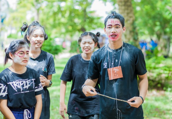 ภาพกิจกรรม สโมสรนักศึกษาคณะวิทยาศาสตร์และเทคโนโลยี จัดกิจกรรมสายสัมพันธ์น้องพี่ คณะวิทยาศาสตร์และเทคโนโลยี ประจำปี 2560