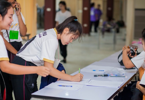 ภาพกิจกรรม คณะวิทยาศาสตร์และเทคโนโลยี จัดกิจกรรมบายศรีสู่ขวัญคณะวิทยาศาสตร์และเทคโนโลยี