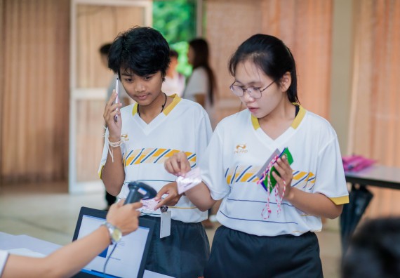 ภาพกิจกรรม คณะวิทยาศาสตร์และเทคโนโลยี จัดกิจกรรมบายศรีสู่ขวัญคณะวิทยาศาสตร์และเทคโนโลยี