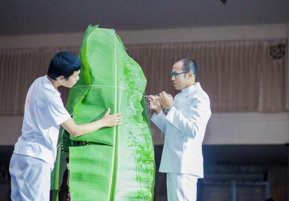 ภาพกิจกรรม คณะวิทยาศาสตร์และเทคโนโลยี จัดกิจกรรมบายศรีสู่ขวัญคณะวิทยาศาสตร์และเทคโนโลยี