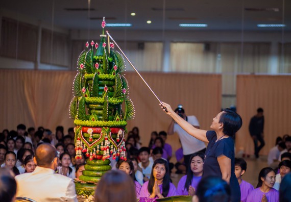 ภาพกิจกรรม คณะวิทยาศาสตร์และเทคโนโลยี จัดกิจกรรมบายศรีสู่ขวัญคณะวิทยาศาสตร์และเทคโนโลยี