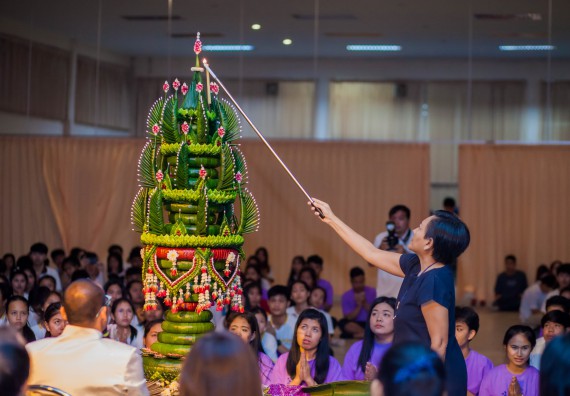ภาพกิจกรรม คณะวิทยาศาสตร์และเทคโนโลยี จัดกิจกรรมบายศรีสู่ขวัญคณะวิทยาศาสตร์และเทคโนโลยี