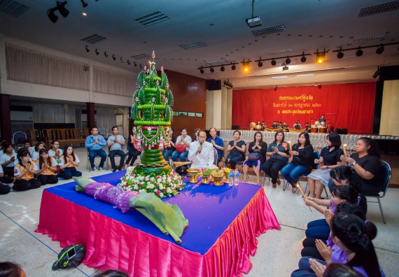 ภาพกิจกรรม คณะวิทยาศาสตร์และเทคโนโลยี จัดกิจกรรมบายศรีสู่ขวัญคณะวิทยาศาสตร์และเทคโนโลยี