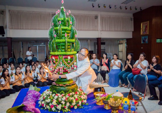 ภาพกิจกรรม คณะวิทยาศาสตร์และเทคโนโลยี จัดกิจกรรมบายศรีสู่ขวัญคณะวิทยาศาสตร์และเทคโนโลยี