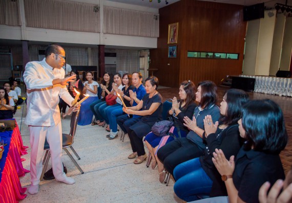 ภาพกิจกรรม คณะวิทยาศาสตร์และเทคโนโลยี จัดกิจกรรมบายศรีสู่ขวัญคณะวิทยาศาสตร์และเทคโนโลยี