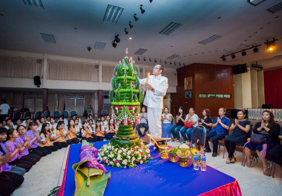 ภาพกิจกรรม คณะวิทยาศาสตร์และเทคโนโลยี จัดกิจกรรมบายศรีสู่ขวัญคณะวิทยาศาสตร์และเทคโนโลยี