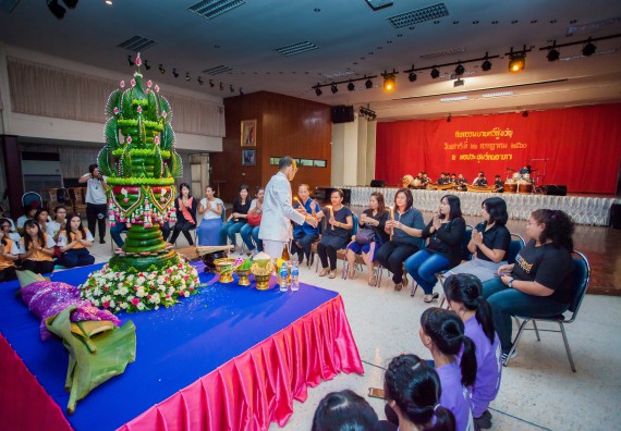 ภาพกิจกรรม คณะวิทยาศาสตร์และเทคโนโลยี จัดกิจกรรมบายศรีสู่ขวัญคณะวิทยาศาสตร์และเทคโนโลยี