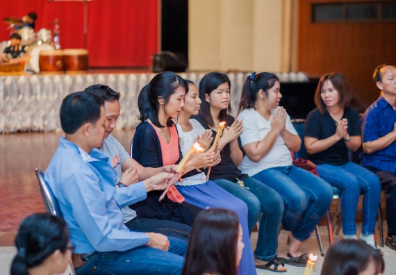 ภาพกิจกรรม คณะวิทยาศาสตร์และเทคโนโลยี จัดกิจกรรมบายศรีสู่ขวัญคณะวิทยาศาสตร์และเทคโนโลยี