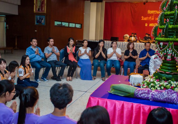 ภาพกิจกรรม คณะวิทยาศาสตร์และเทคโนโลยี จัดกิจกรรมบายศรีสู่ขวัญคณะวิทยาศาสตร์และเทคโนโลยี