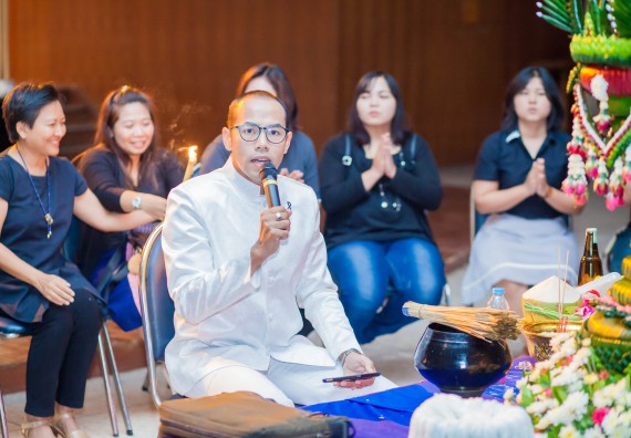 ภาพกิจกรรม คณะวิทยาศาสตร์และเทคโนโลยี จัดกิจกรรมบายศรีสู่ขวัญคณะวิทยาศาสตร์และเทคโนโลยี