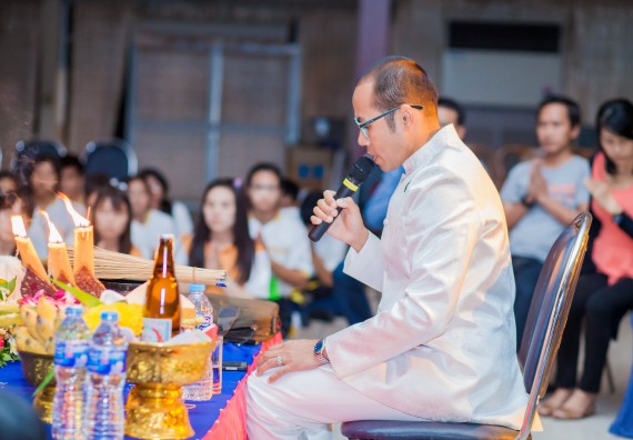 ภาพกิจกรรม คณะวิทยาศาสตร์และเทคโนโลยี จัดกิจกรรมบายศรีสู่ขวัญคณะวิทยาศาสตร์และเทคโนโลยี