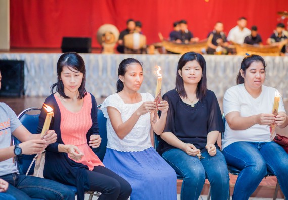 ภาพกิจกรรม คณะวิทยาศาสตร์และเทคโนโลยี จัดกิจกรรมบายศรีสู่ขวัญคณะวิทยาศาสตร์และเทคโนโลยี