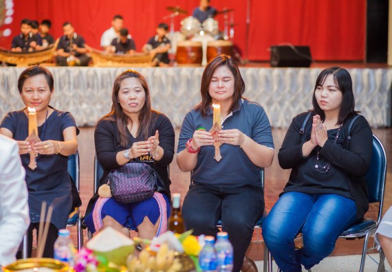 ภาพกิจกรรม คณะวิทยาศาสตร์และเทคโนโลยี จัดกิจกรรมบายศรีสู่ขวัญคณะวิทยาศาสตร์และเทคโนโลยี