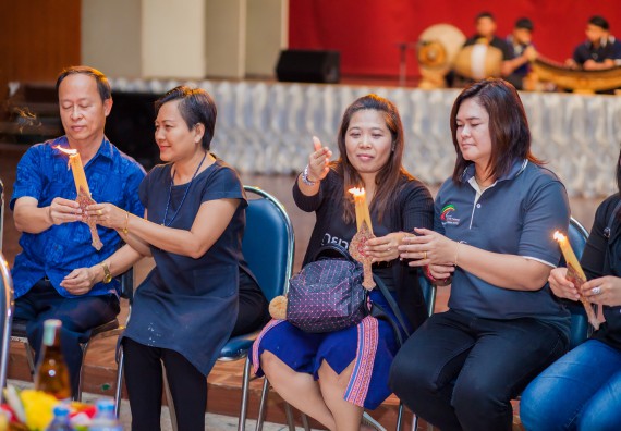 ภาพกิจกรรม คณะวิทยาศาสตร์และเทคโนโลยี จัดกิจกรรมบายศรีสู่ขวัญคณะวิทยาศาสตร์และเทคโนโลยี