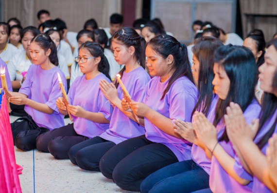 ภาพกิจกรรม คณะวิทยาศาสตร์และเทคโนโลยี จัดกิจกรรมบายศรีสู่ขวัญคณะวิทยาศาสตร์และเทคโนโลยี