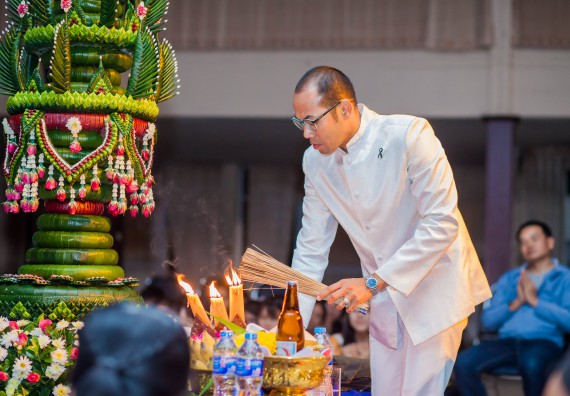 ภาพกิจกรรม คณะวิทยาศาสตร์และเทคโนโลยี จัดกิจกรรมบายศรีสู่ขวัญคณะวิทยาศาสตร์และเทคโนโลยี